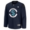 Män Ishockey Seattle Kraken tröja med eget tryck Fanatics Team Practice 2024-25 Navy